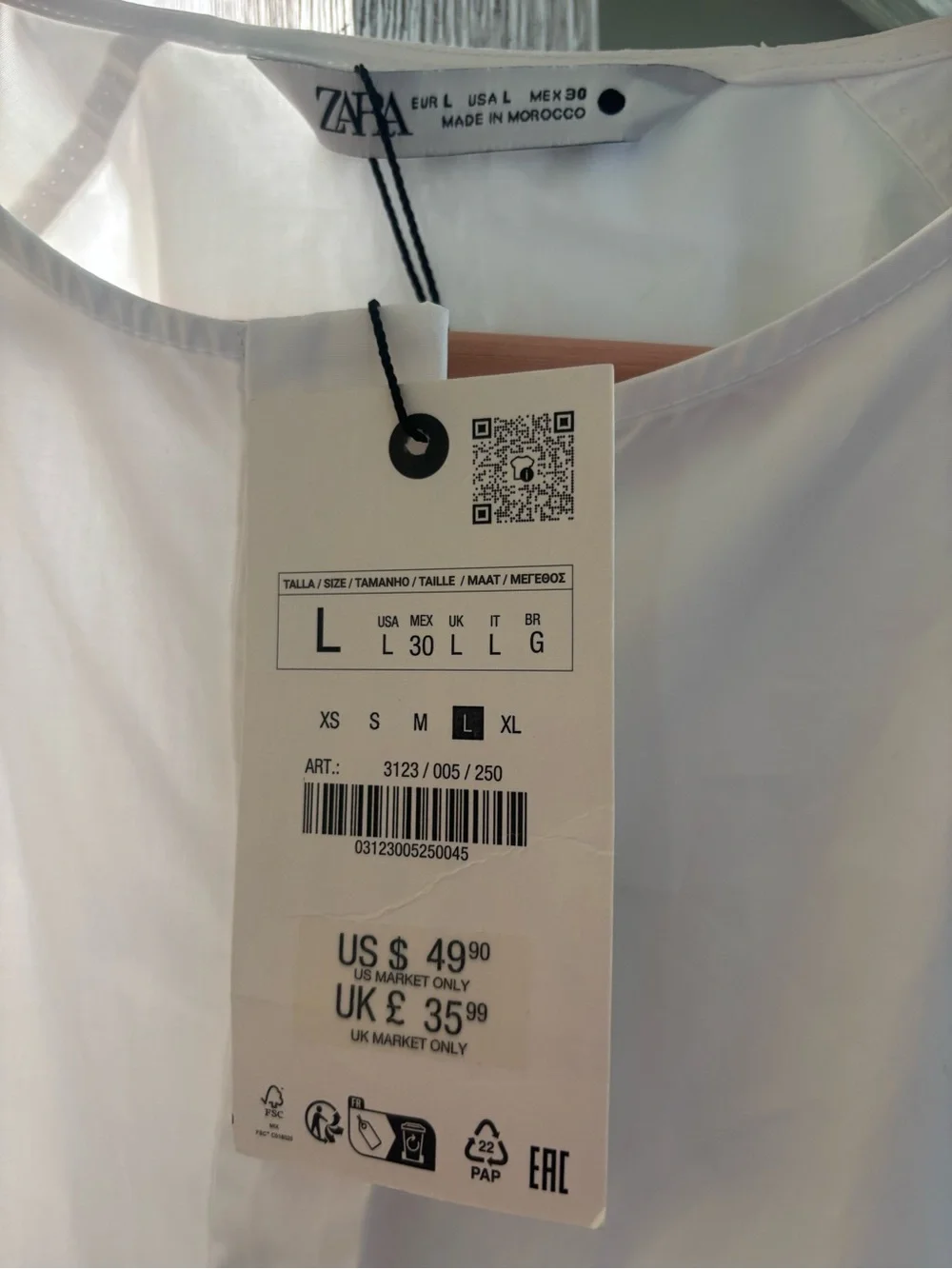 Zara elegant white